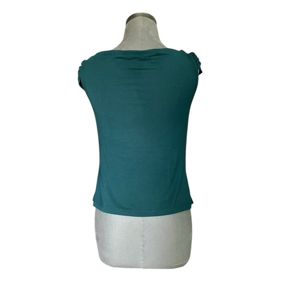 Ann Taylor Green Scoop Neck Sleeveless Top Tee Style Women’s Size M NWT - Picture 3 of 5